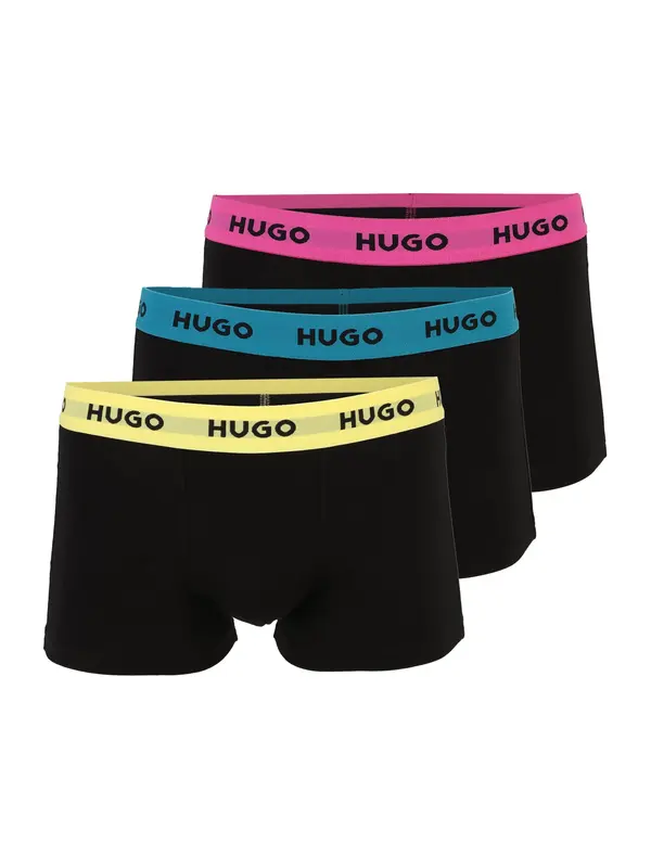 HUGO HUGO Bokserice  cijan plava / žuta / tamno roza / crna