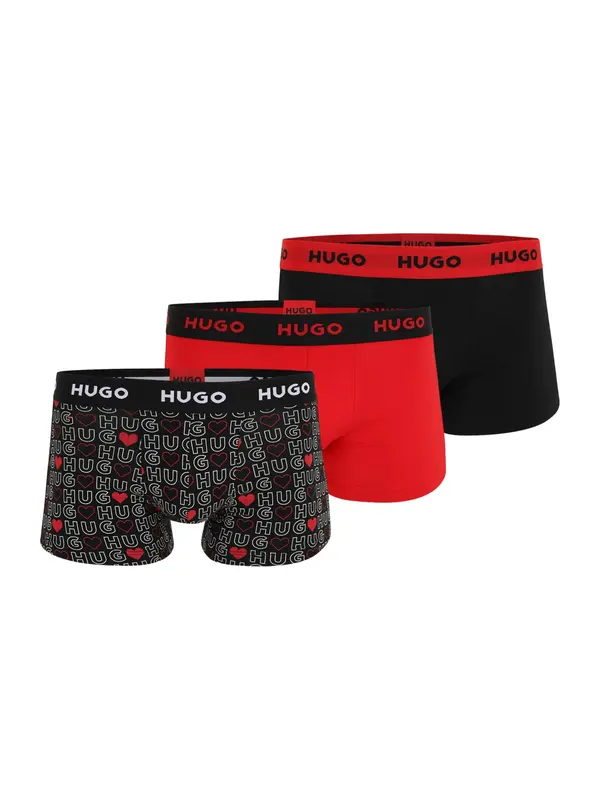 HUGO HUGO Bokserice  crvena / crna / bijela