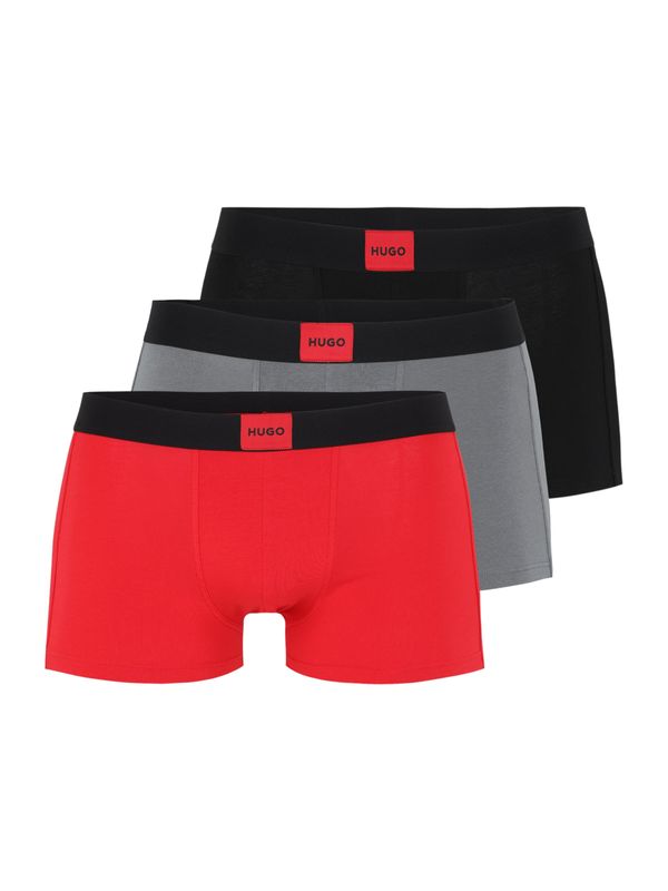 HUGO HUGO Bokserice 'GALAXY'  siva / crvena / crna