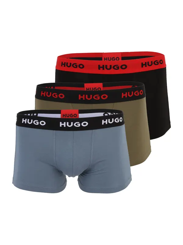 HUGO HUGO Bokserice  plava / maslinasta / crvena / crna