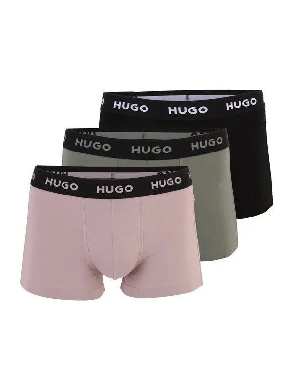HUGO HUGO Bokserice  siva / roza / crna
