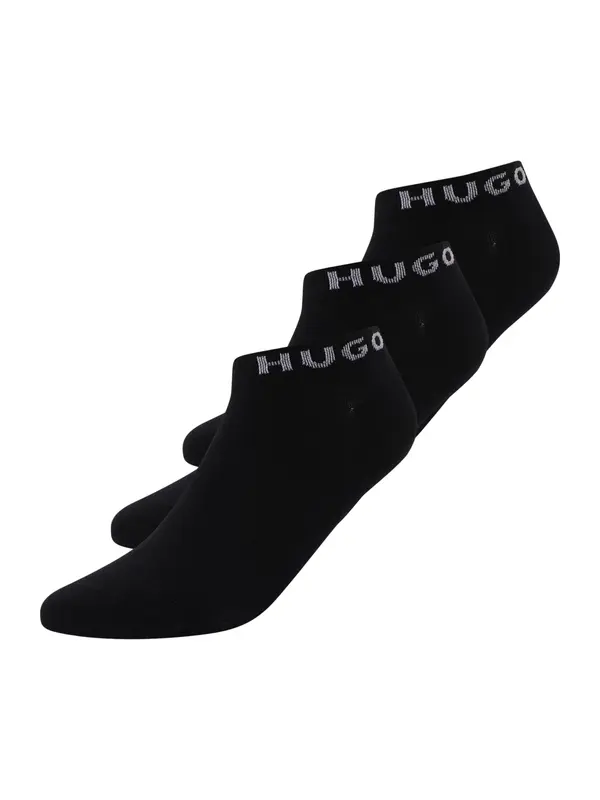 HUGO HUGO Čarape  crna / bijela