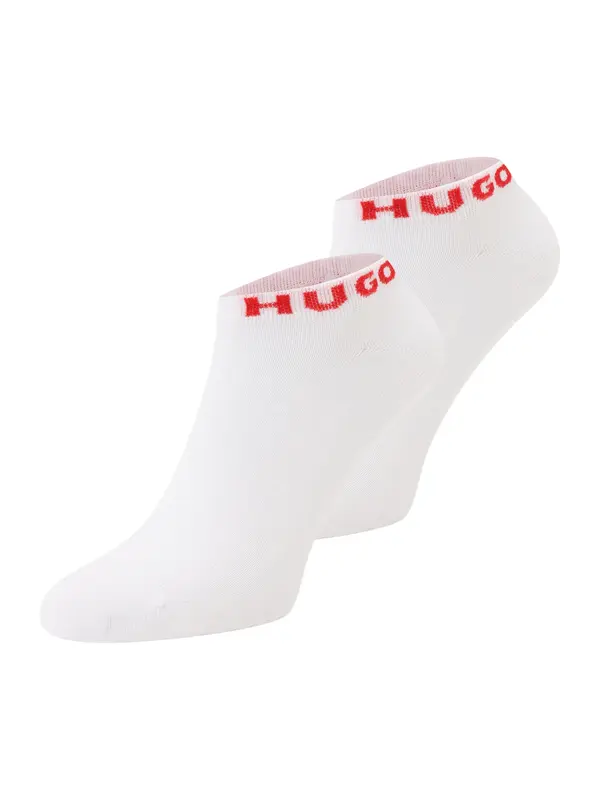 HUGO HUGO Čarape  crvena / bijela