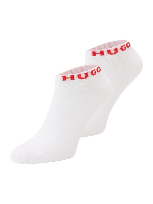 HUGO HUGO Čarape  crvena / bijela