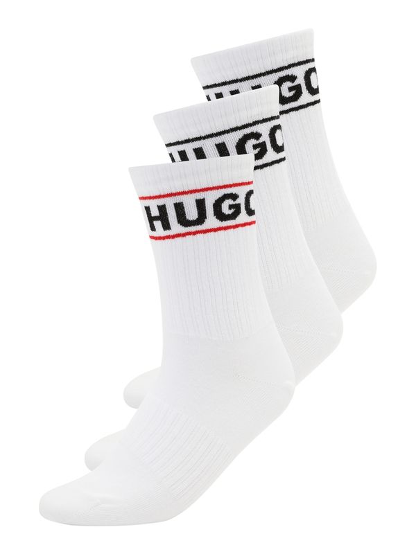 HUGO HUGO Čarape  crvena / crna / bijela