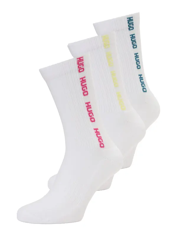 HUGO HUGO Čarape  plava / žuta / roza / bijela