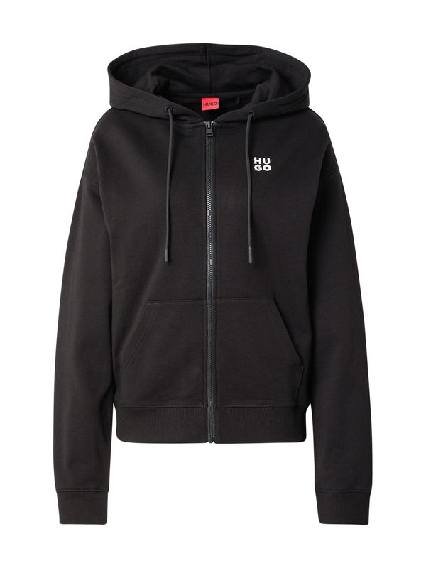 HUGO HUGO Gornji dio trenirke 'Dalfine'  crna / bijela