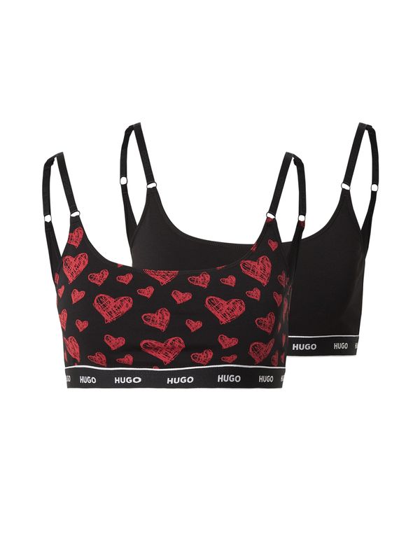HUGO HUGO Grudnjak  karmin crvena / crna / bijela
