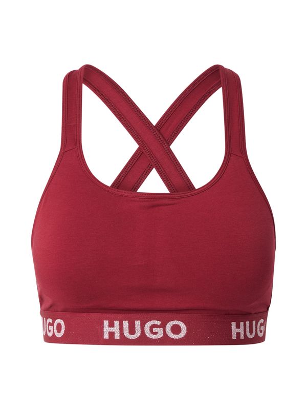 HUGO HUGO Grudnjak  rubin crvena / srebro