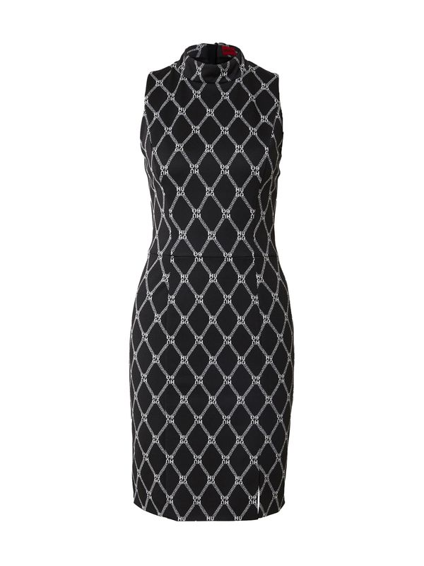 HUGO HUGO Haljina 'Kaferide'  crna / bijela