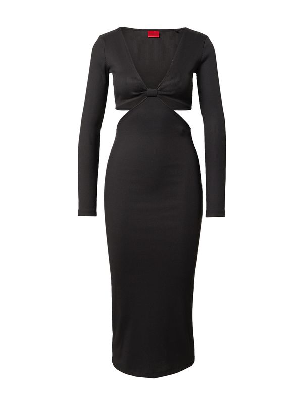 HUGO HUGO Haljina 'Nadje'  svijetlo crvena / crna