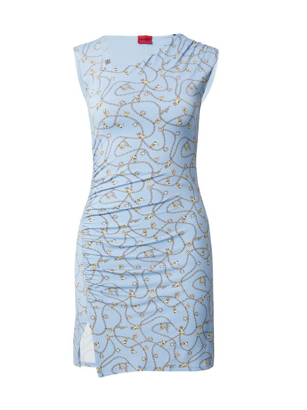 HUGO HUGO Haljina 'Nalira'  svijetloplava / žuta