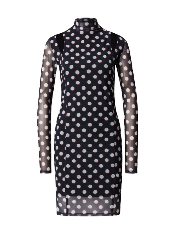 HUGO HUGO Haljina 'Nehemir'  mornarsko plava / crvena / crna / prljavo bijela