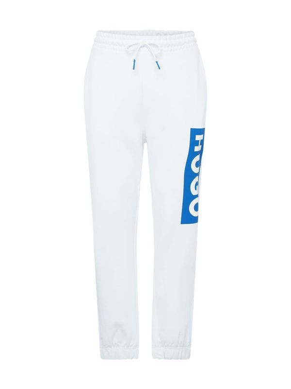HUGO HUGO Hlače 'Nuram'  nebesko plava / bijela
