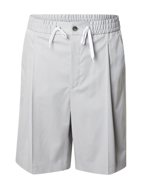 HUGO HUGO Hlače s naborima 'Fionn'  svijetlosiva