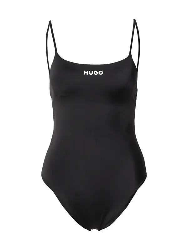 HUGO HUGO Jednodijelni kupaći kostim  crna / bijela