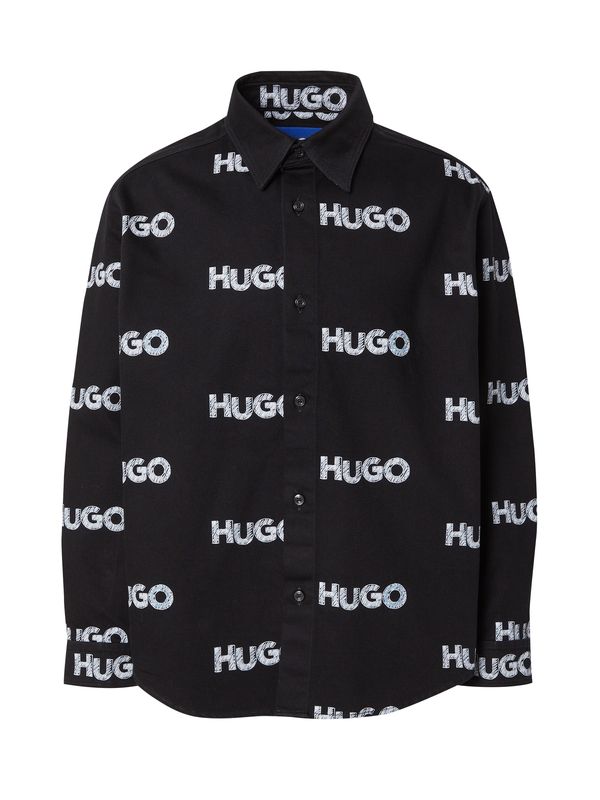 HUGO HUGO Košulja 'Ebolt'  crna / bijela