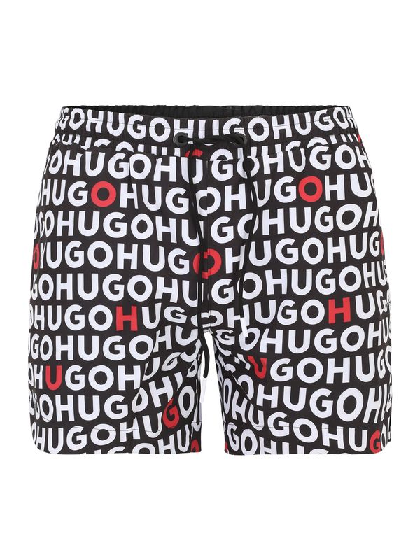 HUGO HUGO Kupaće hlače 'TORTUGA'  crvena / crna / bijela