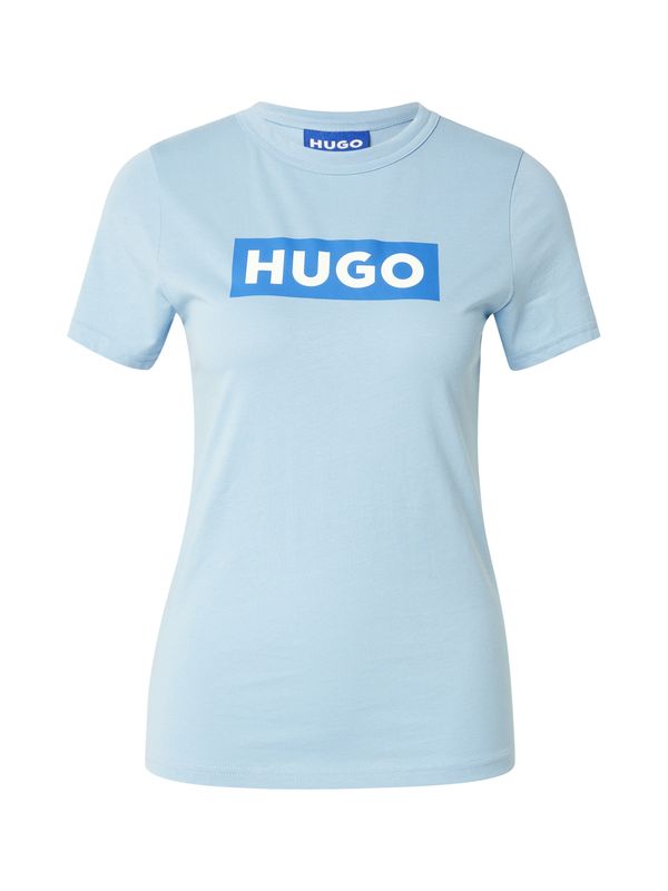 HUGO HUGO Majica 'Classic'  plava / svijetloplava / bijela