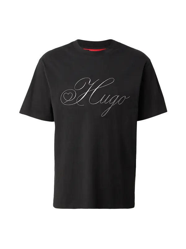 HUGO HUGO Majica 'Dalent'  antracit siva / crna