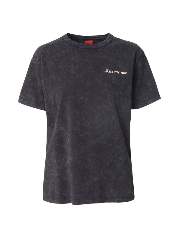 HUGO HUGO Majica 'Damacia_3'  pijesak / crni traper