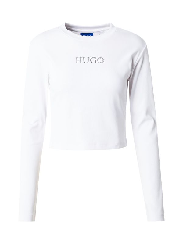 HUGO HUGO Majica 'Della'  crna / bijela