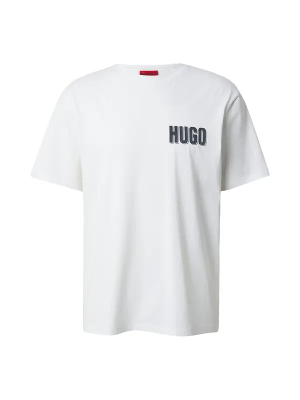 HUGO HUGO Majica 'Derlyns'  bež / narančasto crvena / crna