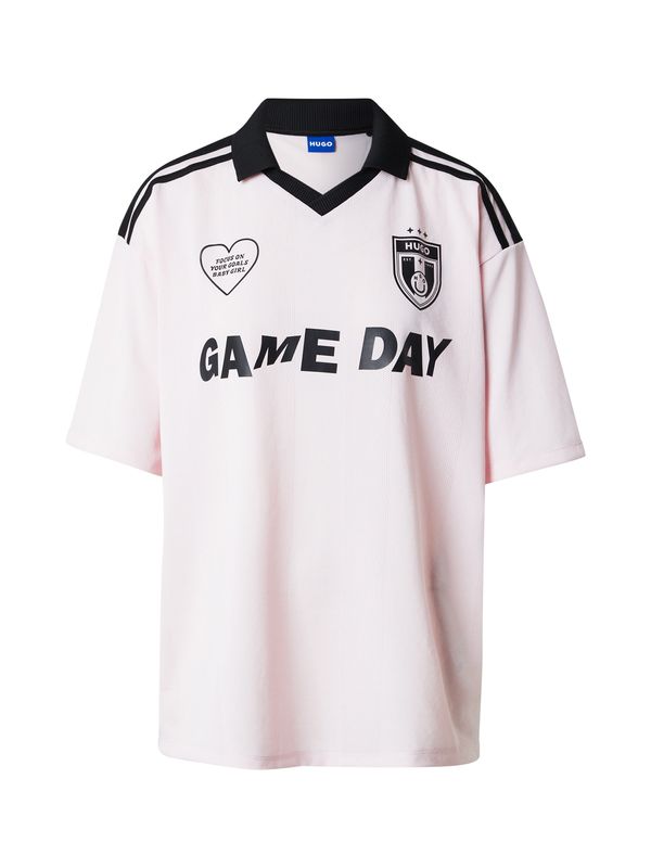 HUGO HUGO Majica 'Dila'  pastelno roza / crna