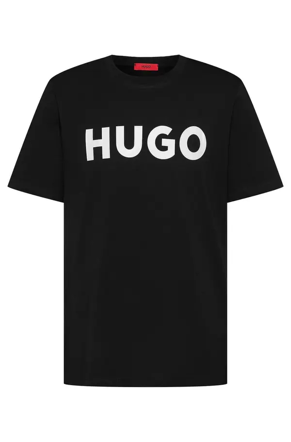 HUGO HUGO Majica 'Dulivio'  crna / bijela