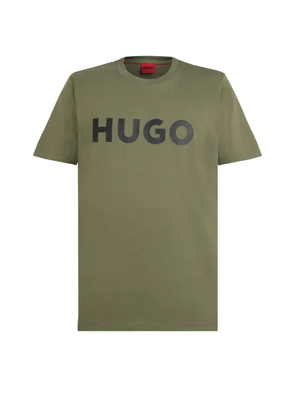 HUGO HUGO Majica 'Dulivio'  kaki / crna