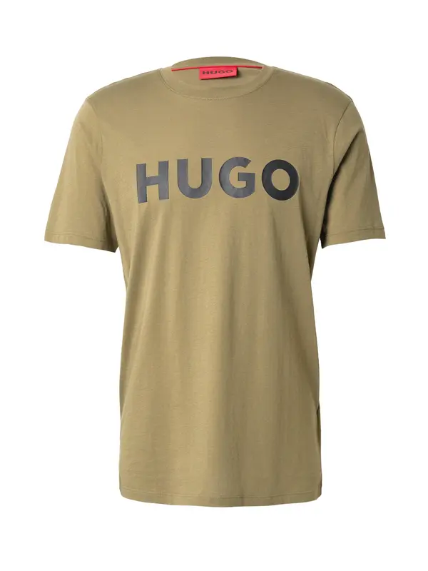 HUGO HUGO Majica 'Dulivio'  maslinasta / crna
