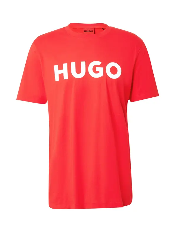 HUGO HUGO Majica 'Dulivio'  svijetlocrvena / bijela