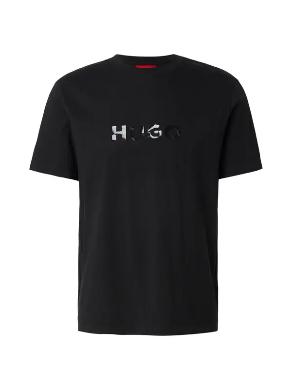 HUGO HUGO Majica 'Dumeo'  čokolada / crna