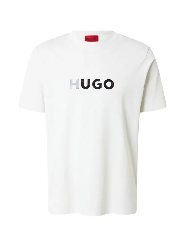 HUGO HUGO Majica 'Dumeo'  ecru/prljavo bijela / crna