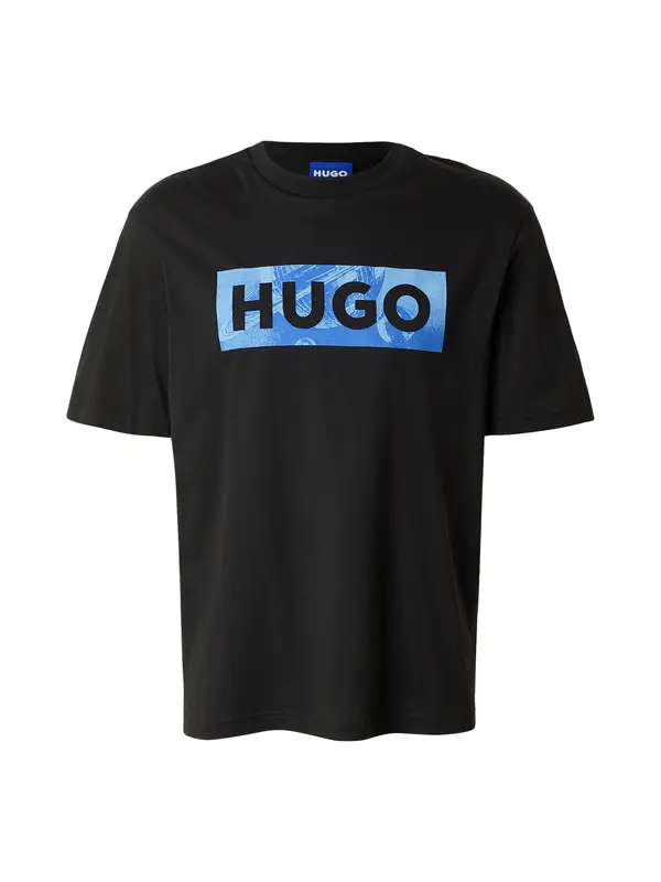 HUGO HUGO Majica 'Nalien'  plava / crna