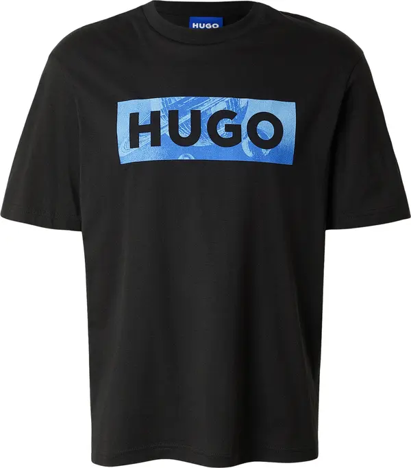 HUGO HUGO Majica 'Nalien'  plava / crna
