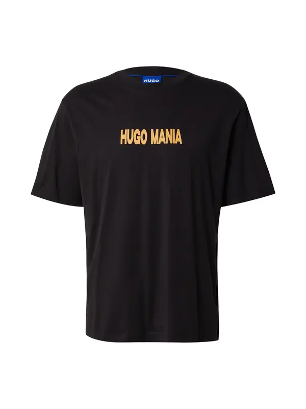 HUGO HUGO Majica 'Nedix'  narančasta / crna / bijela