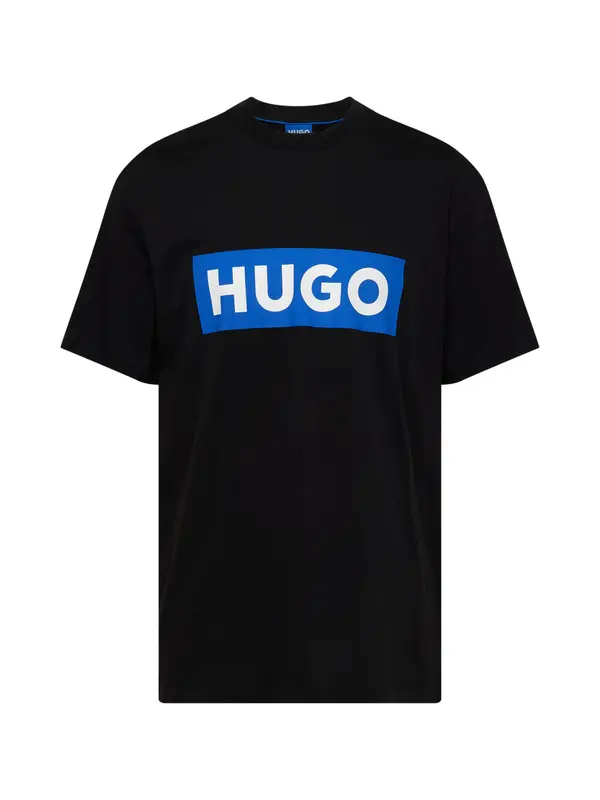 HUGO HUGO Majica 'Nico'  azur / crna / bijela