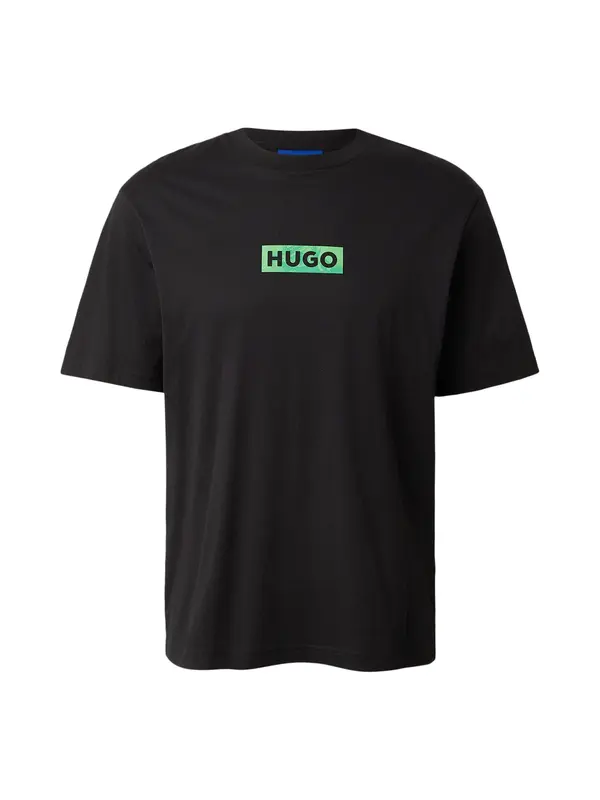 HUGO HUGO Majica 'Nufotee'  siva / jabuka / crna