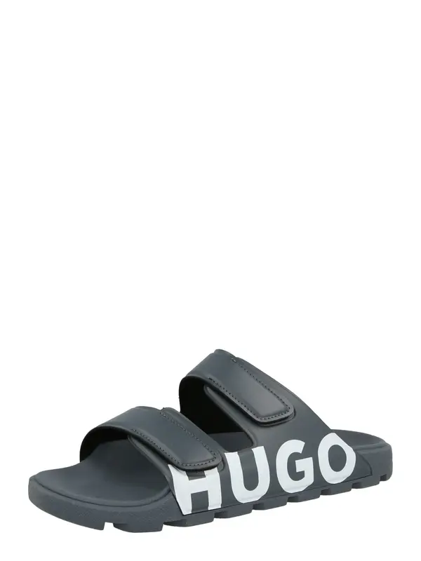 HUGO HUGO Natikače s potpeticom 'Evander'  siva / bijela