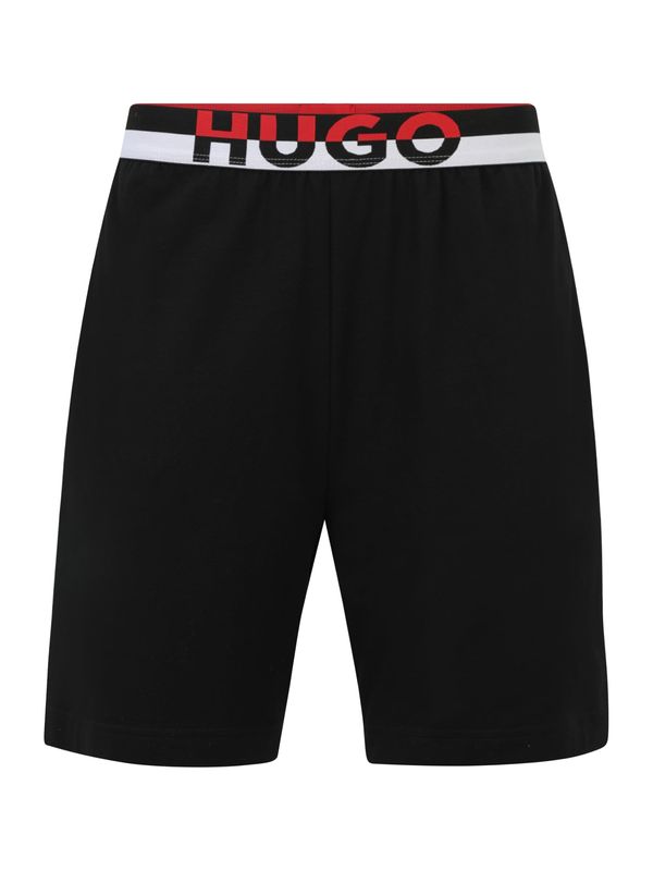 HUGO HUGO Pidžama hlače 'Amsterdam'  svijetlosiva / crvena / crna