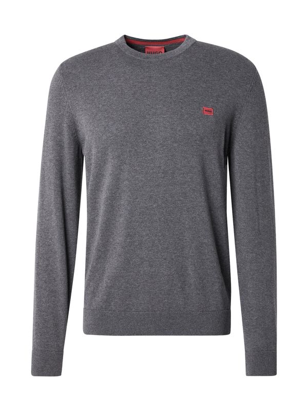 HUGO HUGO Pulover 'San Cassius'  siva melange