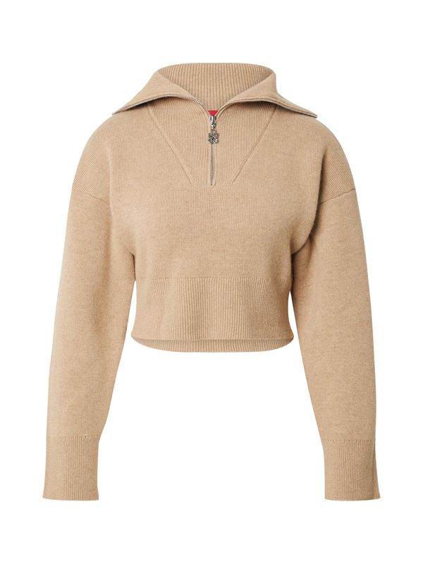 HUGO HUGO Pulover 'Sheveni'  svijetlosmeđa