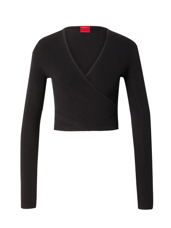 HUGO HUGO Pulover 'Skellett'  crna