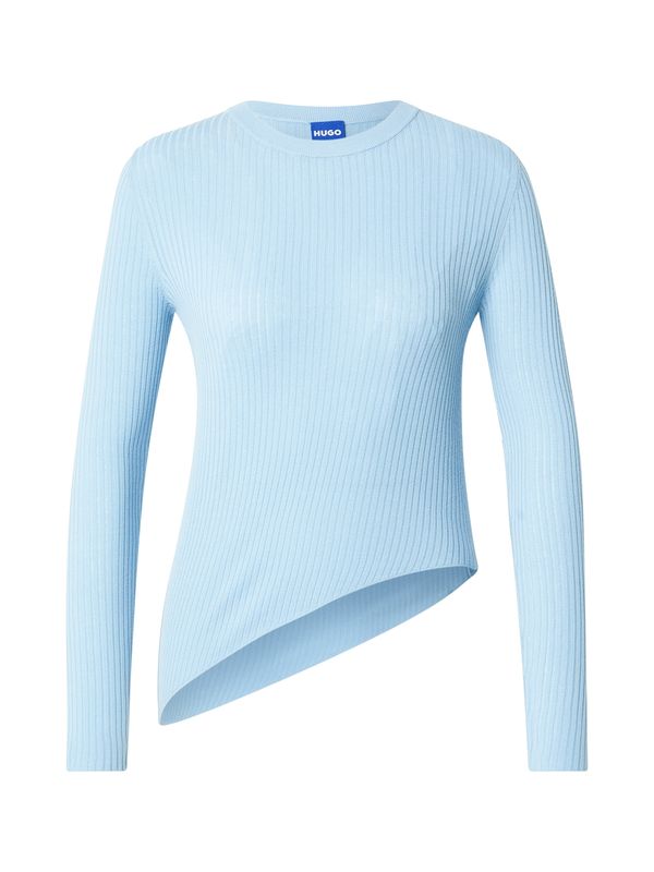 HUGO HUGO Pulover 'Somy'  plava / nebesko plava / bijela