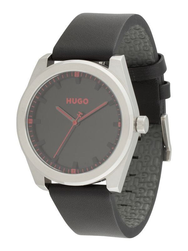 HUGO Red HUGO Red Analogni sat 'BRIGHT'  crvena / crna / srebro