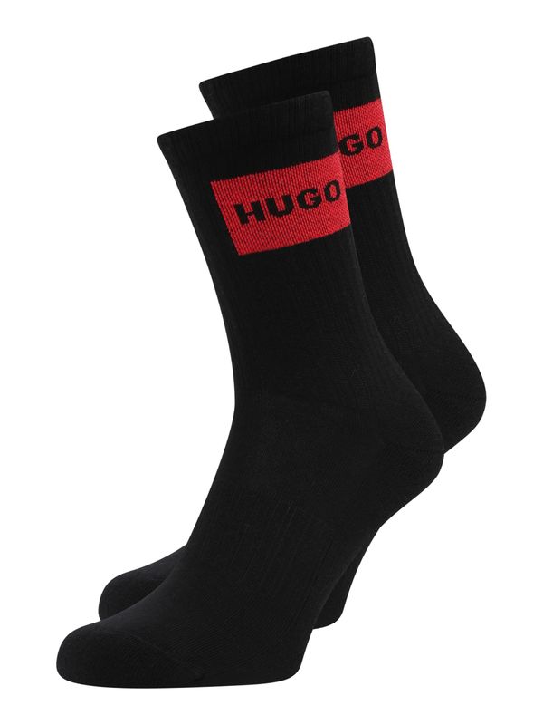 HUGO Red HUGO Red Čarape  crvena / crna