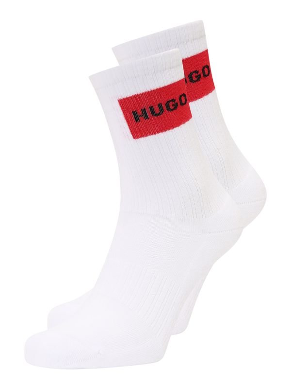 HUGO Red HUGO Red Čarape  vatreno crvena / crna / bijela