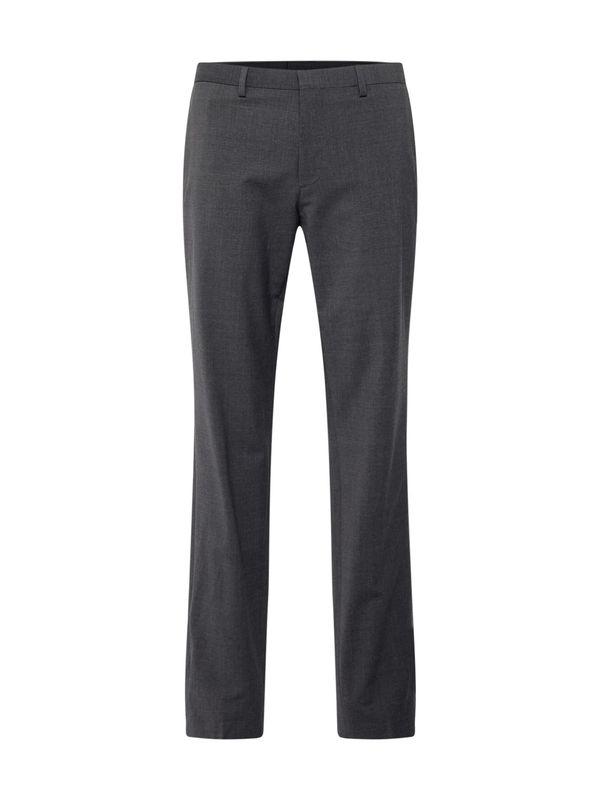 HUGO Red HUGO Red Hlače na crtu 'Hesten'  tamo siva