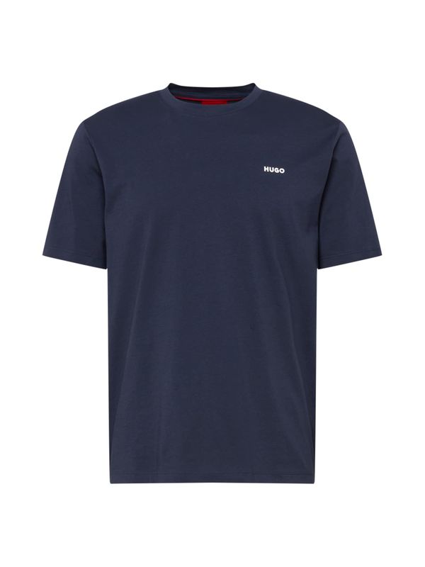 HUGO Red HUGO Red Majica 'Dero'  mornarsko plava / bijela